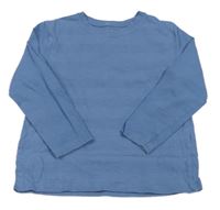 Modré pruhované/vzorované triko PRIMARK