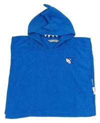 Modré froté pončo s osuška se žralokem a kapucí REGATTA