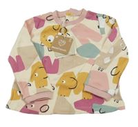 Nové - smetanovo-starorůžová mikina s písmenky mayoral