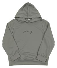 Šedá mikina s nápisem a kapucí SHEIN