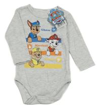 Nové - světlešedé melírované body s PAW PATROL nickelodeon