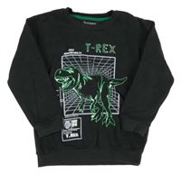 Černošedá mikina s T-Rexem Nutmeg