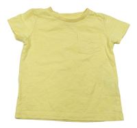 Žluté tričko s kapsičkou Next