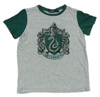Šedo-zelené tričko Harry Potter