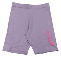 Lila elastické kraťasy s nápisem Primark