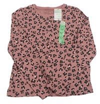 Starorůžové vzorované triko Primark