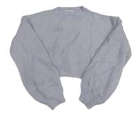 Světlemodrý chlupatý crop svetr Matalan