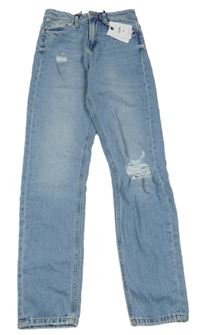 Nové - Modré mom rifle s prošoupáním New Look