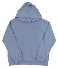 Modrá mikina s kapucí Shein