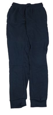 Tmavomodré tepláky s žebrováním Yigga