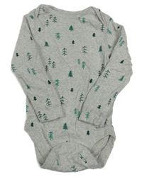 Šedé melírované body se stromky M&S