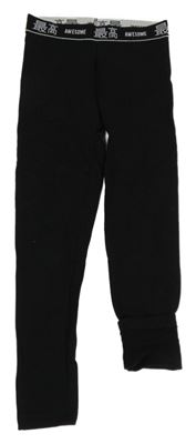 Černé teplé legíny