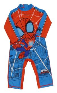 Modro-červený UV overal se Spidermanem George