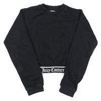 Černá crop mikina Juicy Couture