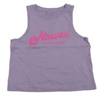 Lila crop top s nápisem zn. Primark