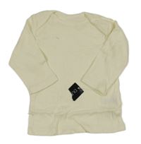 Nové - smetanové žebrované triko dunnes