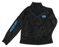 Černá sportovní propínací mikina s logem 