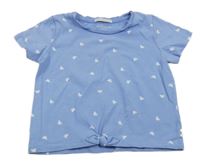 Modré tričko s motýlky Tommy Hilfiger