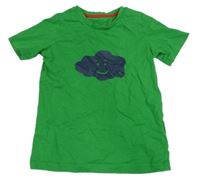 Zelené tričko s mrakem 