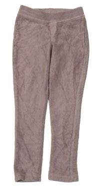 Lila žebrované sametové tregíny Nutmeg