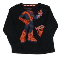 Černé pyžamové triko se Spidermanem George