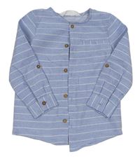 Modro-bílá pruhovaná košile Primark