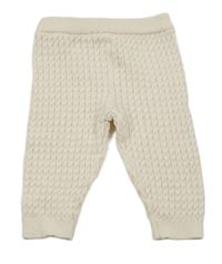 Pudrové pletené copánkové tepláky Matalan