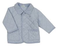 Světlemodrá šusťáková prošívaná jarní bunda Benetton