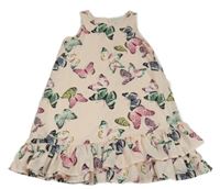 Světlerůžové šaty s motýlky H&M