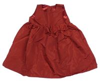 Vínové lesklé slavnostní šaty s 3D mašlí H&M