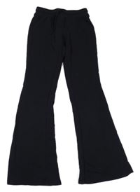 Černé flare tepláky H&M