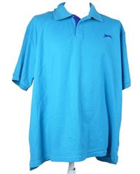 Pánské tyrkysové polo tričko Slazenger vel. 3XL