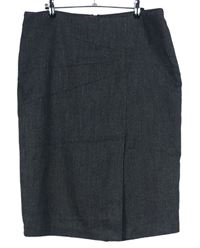 Dámská tmavošedá pouzdrová midi sukně zn. M&S