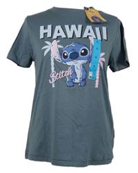 Nové - Dámské modrošedé tričko se Stitchem Primark 