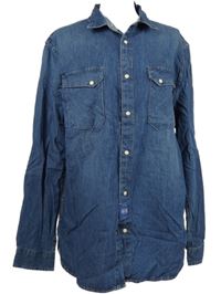 Pánská modrá riflová košile Zara 