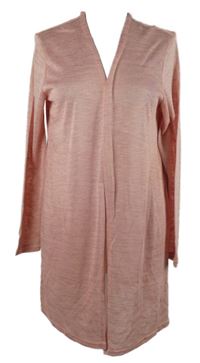 Dámský růžový úpletový cardigán H&M