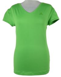 Dámské limetkové sportovní funkční tričko Adidas 