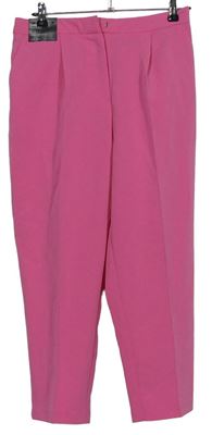 Dámské růžové slim kalhoty s puky New Look 
