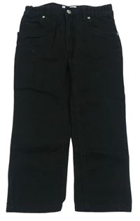 Černé plátěné kalhoty