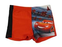 Červeno-šedé nohavičkové plavky s Cars Disney