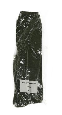 Khaki zateplené podkolenky