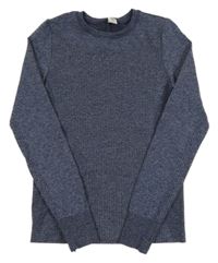 Tmavomodré melírované sportovní triko Yigga