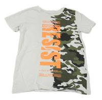 Bílo-army tričko s nápisem Chapter young