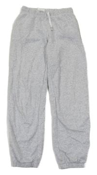 Šedé melírované cuff tepláky H&M