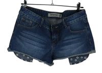 Dámské tmavomodré riflové kraťasy New Look