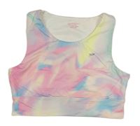 Barevný duhový sportovní crop top Primark