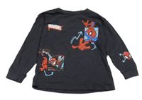 Antracitové triko se Spidermanem Marvel