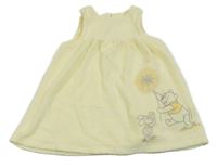 Vanilkové sametové šaty s Púem Disney