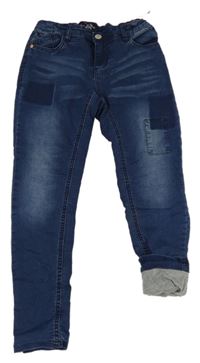 Modré skinny teplákové podšité rifle C&A