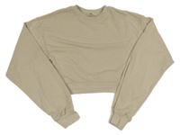 Béžová crop mikina H&M
